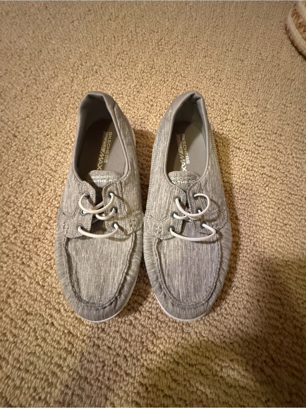 Skechers Light Gray Casual Slip-On Boat Sneakers